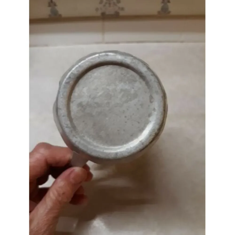 Vintage Karo Syrup Aluminum Pitcher Karo Embossed Flip Lid about 6